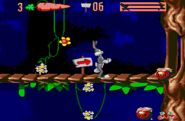 Скриншот игры Bugs Bunny In Double Trouble